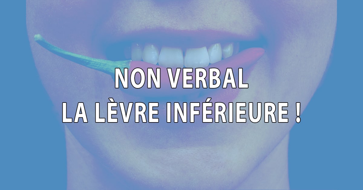 Non verbal - La lèvre inférieur - Dominique Molle - Facing Morphopsychologie - Blog