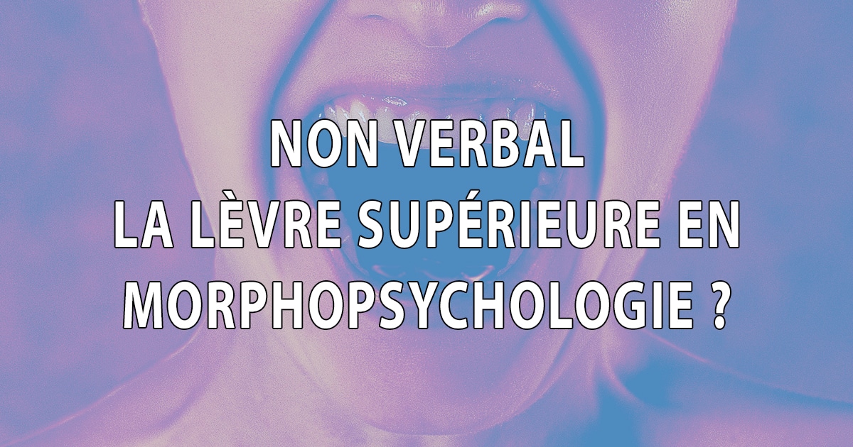 Non verbal - La lèvre supérieure en Morphopsychologie - Facing Morphopsychologie - Dominique Molle